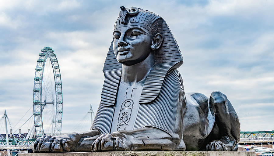London Sphinx Photograph by Marcy Wielfaert