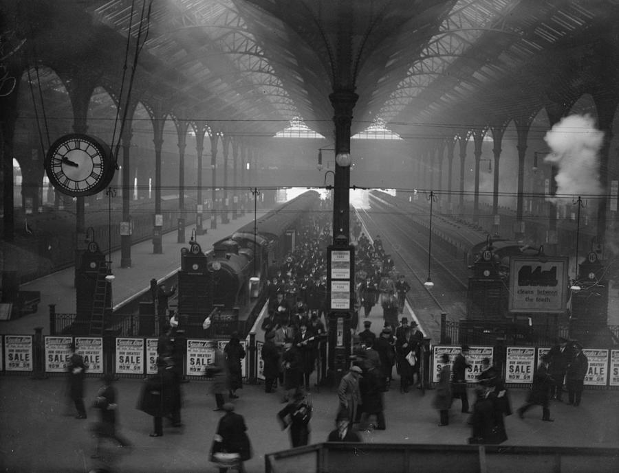 London Station Photograph by Fox Photos