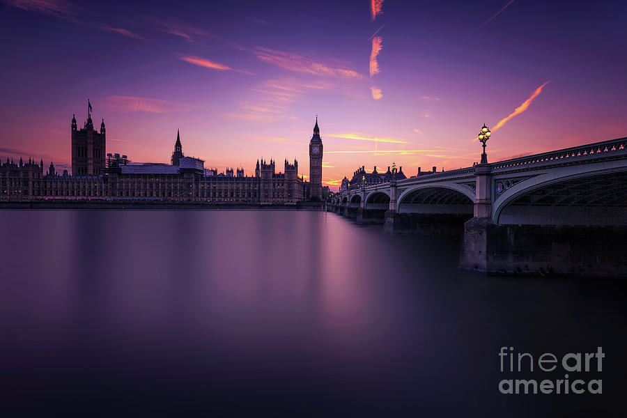 London Sunset Photograph by Gerard Mcauliffe