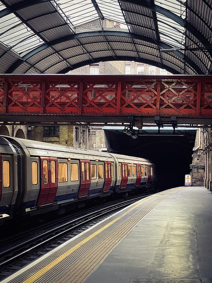 Train Photograph - London Tube by Pierre-emmanuel Dhuart