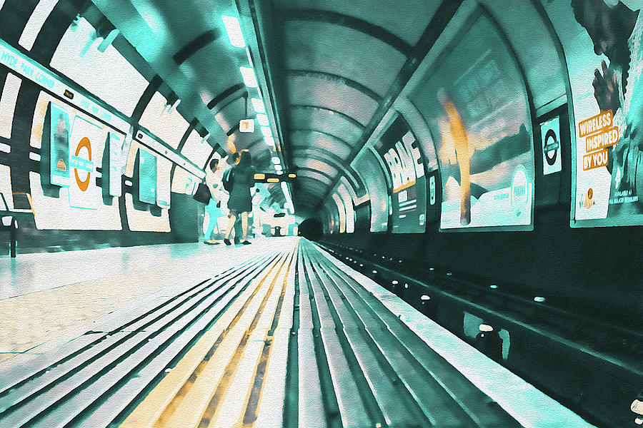 London Underground - 01 Painting by AM FineArtPrints