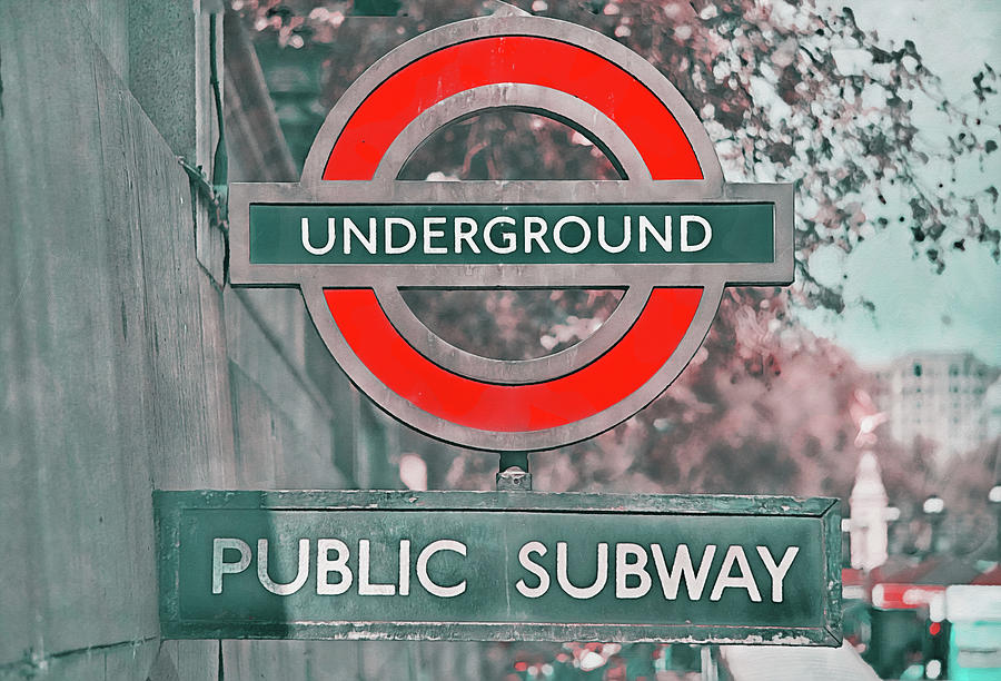 London Underground Painting by AM FineArtPrints