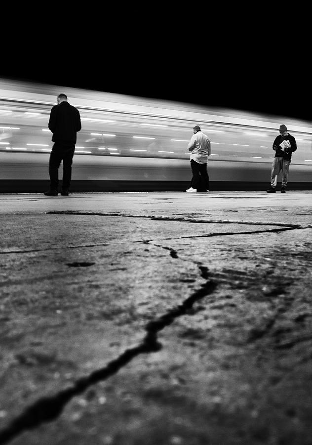 Person Photograph - London Underground by Selaru Ovidiu