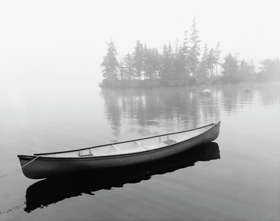 Liverpool Photograph - Lone Canoe, Liverpool, Nova Scotia, Canada 04 by Monte Nagler