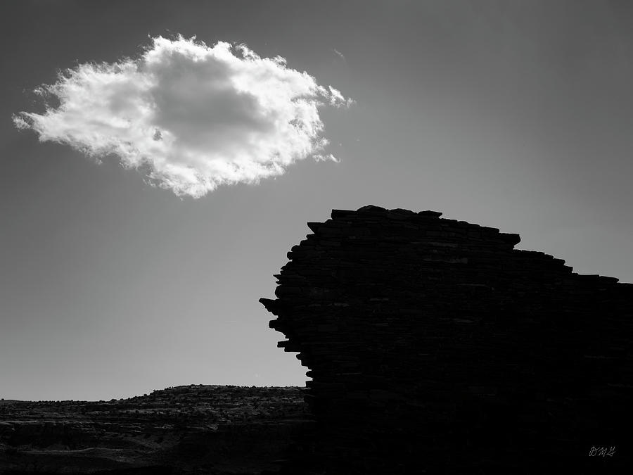 Lone Cloud III BW Photograph by David Gordon