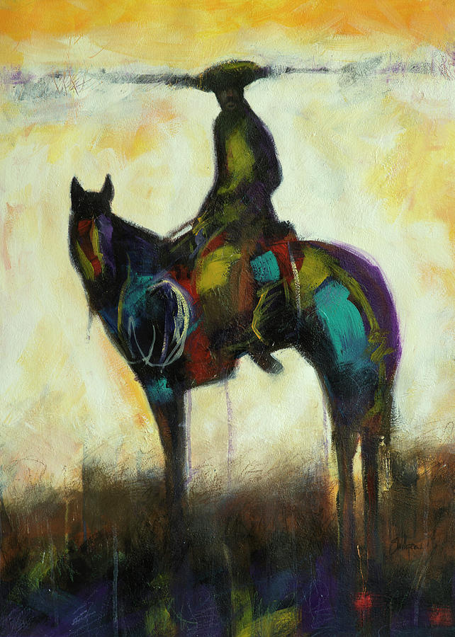 Lone Rider Painting by Steve Willgren