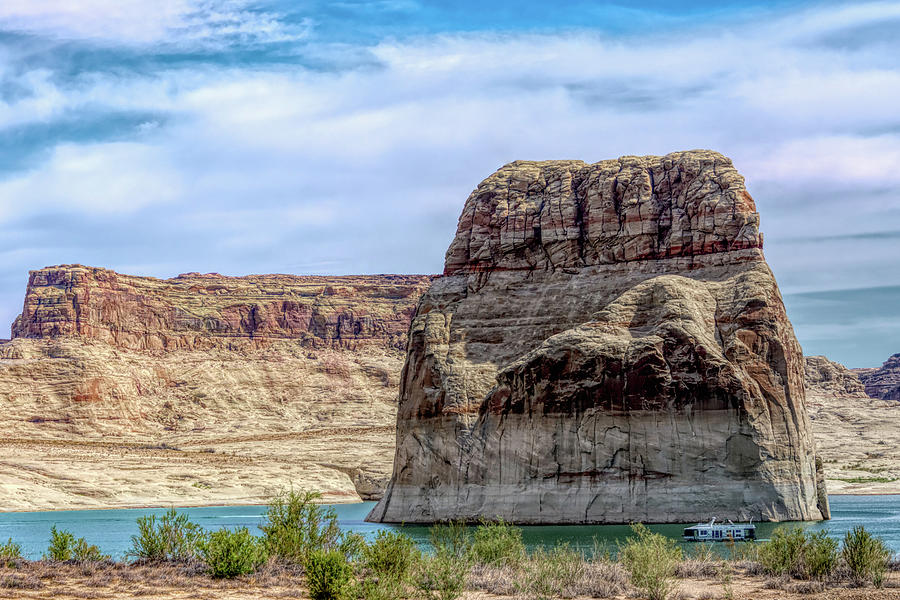 Lone Rock - Lake Powell - Utah  Photograph by Debra Martz