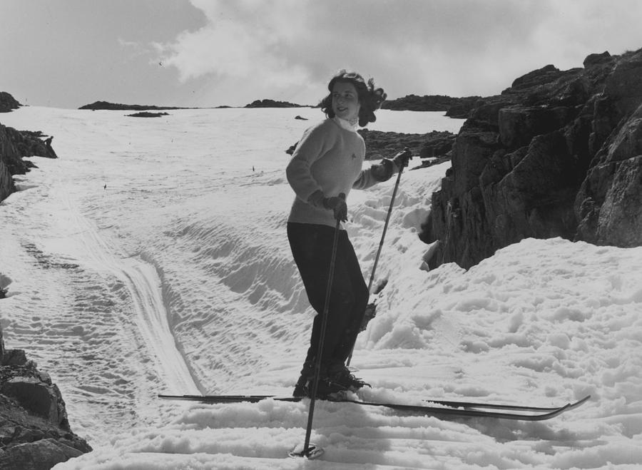 Lone Skier Photograph by Bert Hardy