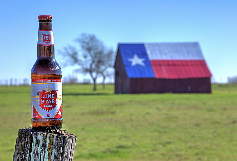 Lone Star Beer Deep in the Heart of Texas Photograph by JC Findley