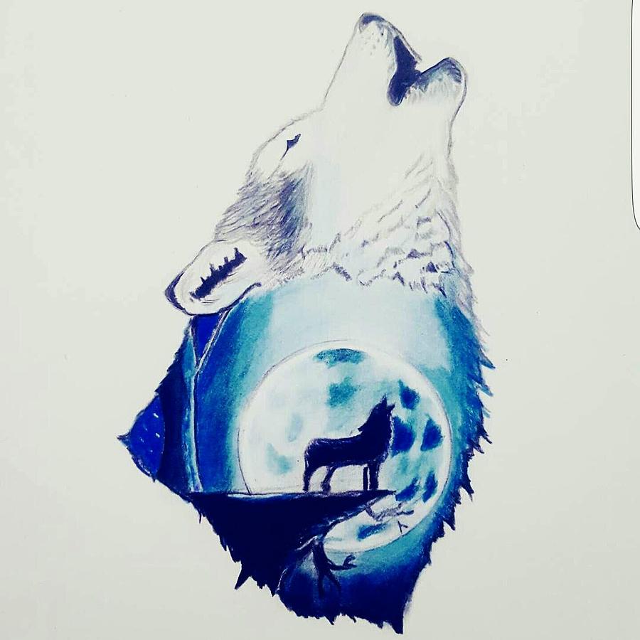 lone wolf drawing