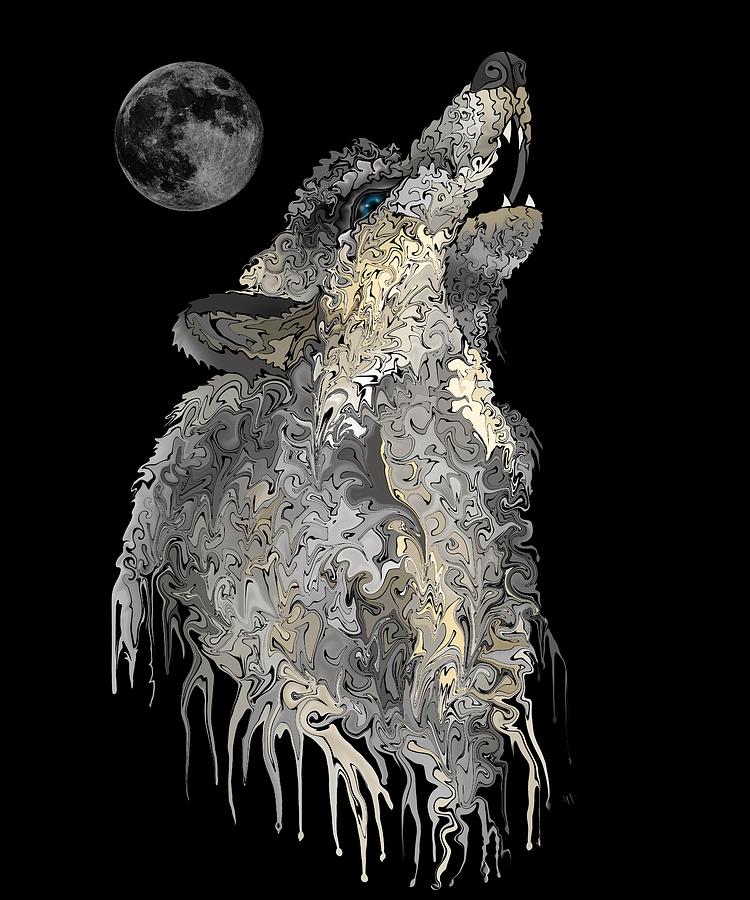Lone Wolf Digital Art by Mark Taylor