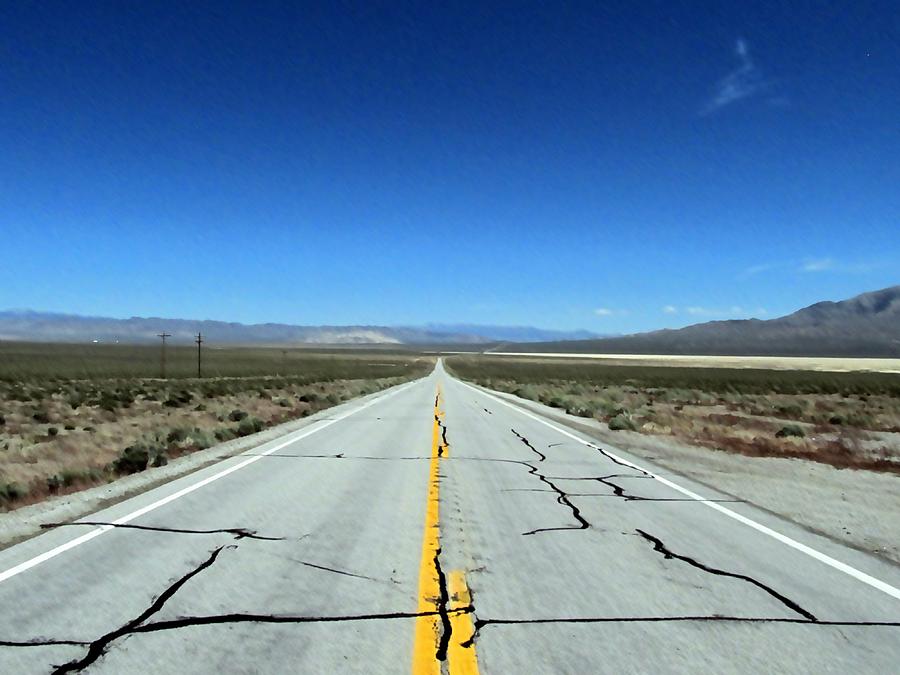 Loneliest Road in America Photograph by Richard Thomas