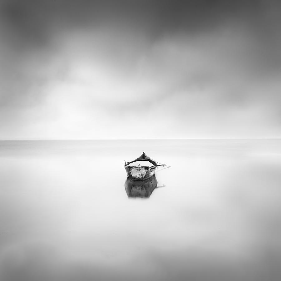 Lonely Boat Photograph by George Digalakis