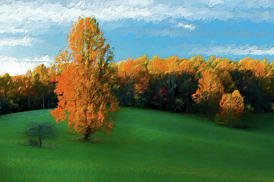 Lonely Meadow AP Painting by Dan Carmichael