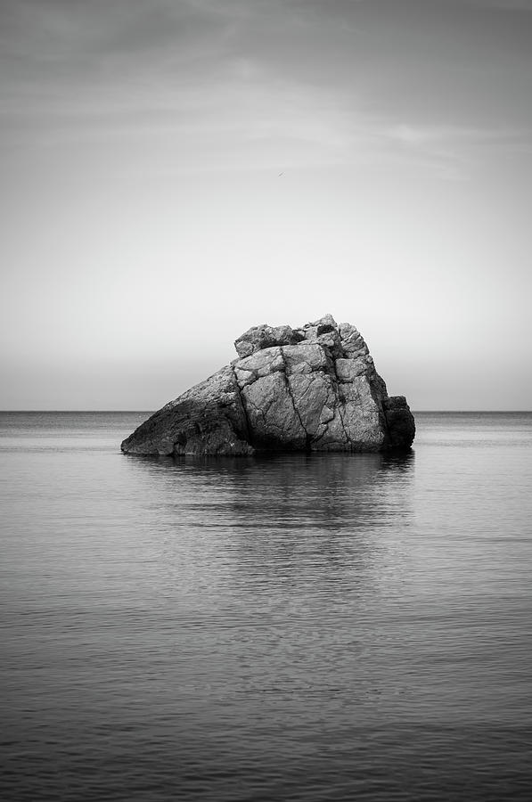 Lonely rock in a cove of Portinatx, Ibiza, Spain by Vicen Photography Lonely rock in a cove of Portinatx, Ibiza, Spain by Vicen Photography