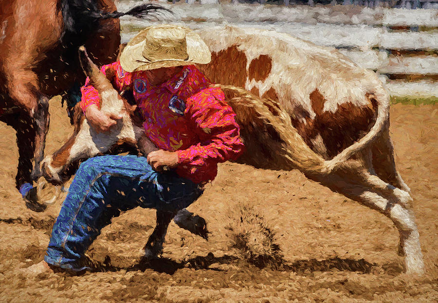 Long beach Rodeo 12 Painting by Mike Penney Fine Art America