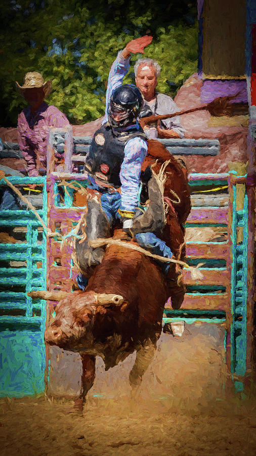 Long beach rodeo 21 Painting by Mike Penney - Fine Art America