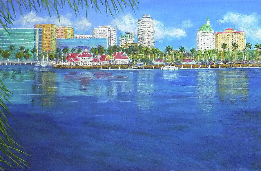 Long Beach Shoreline Painting by Amelie Simmons