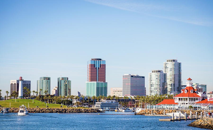 Long Beach skyline Photograph by Hyuntae Kim
