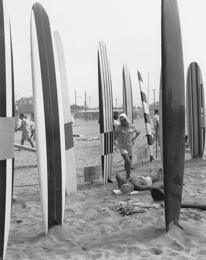 Long Beach Surf Club Photograph by American Stock Archive