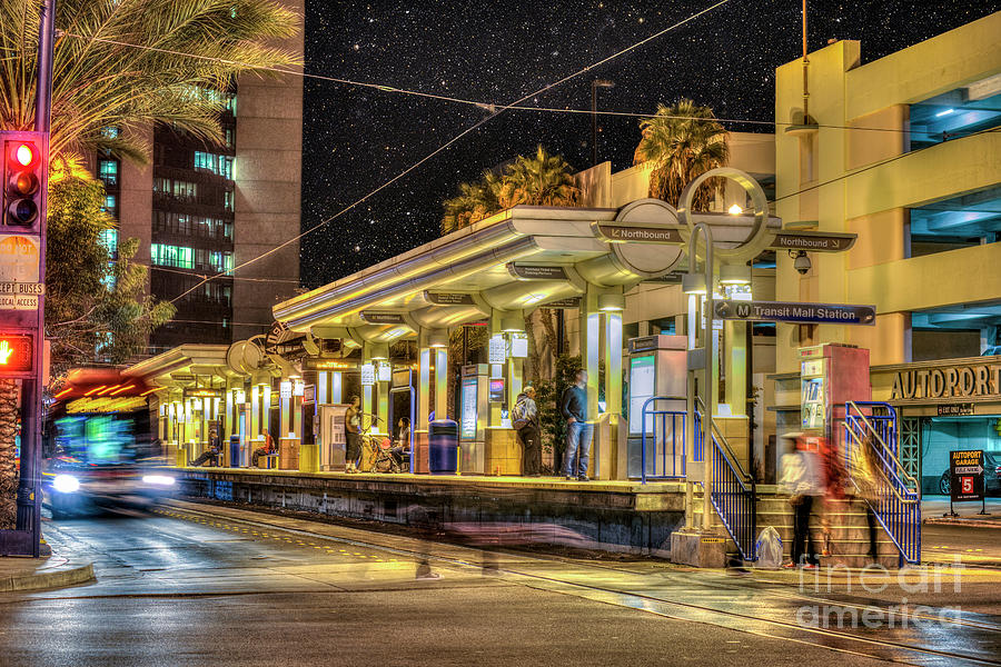 Downtown Long Beach Night Riders Photograph by David Zanzinger - Pixels