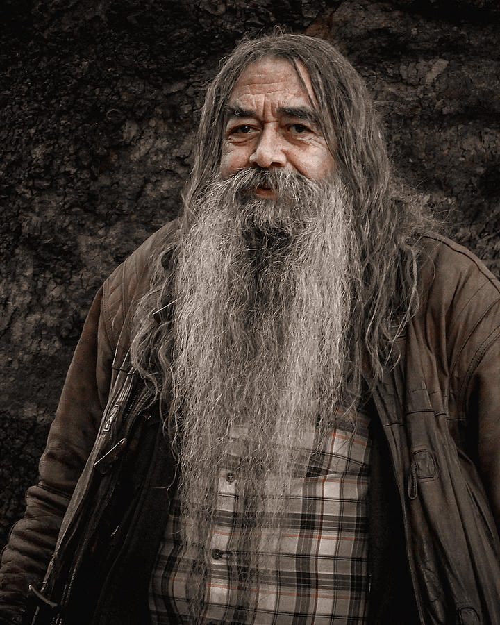 Long Beard Man Photograph by Noureddin Abdulbari