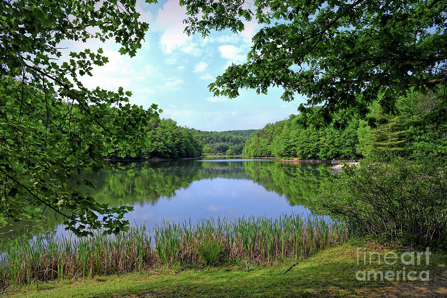 Long Branch Lake - Pipestem State Park Photograph by Kerri Farley