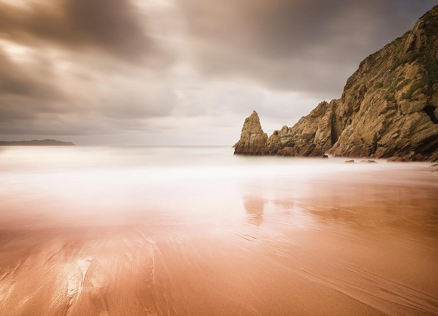 Long Exposure At Water In Campelo Beach Photograph by Ramón Espelt Photography