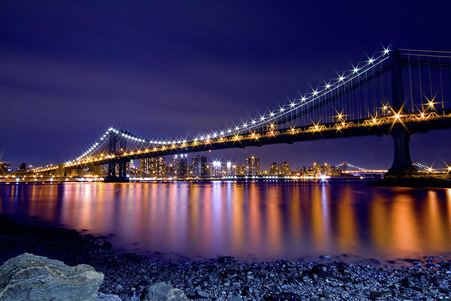 Long Exposure Of Brooklyn Bridge Photograph by Fabio Sabatini