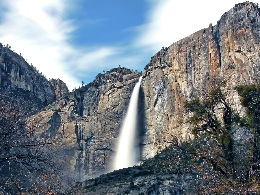Long Exposure Of Yosemite Falls Photograph by David Toussaint