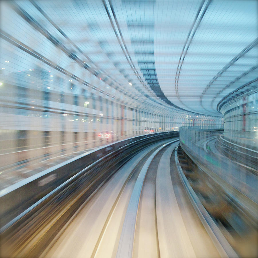 Long Exposure Shot From A Moving Train Photograph by Celine Ramoni Lee