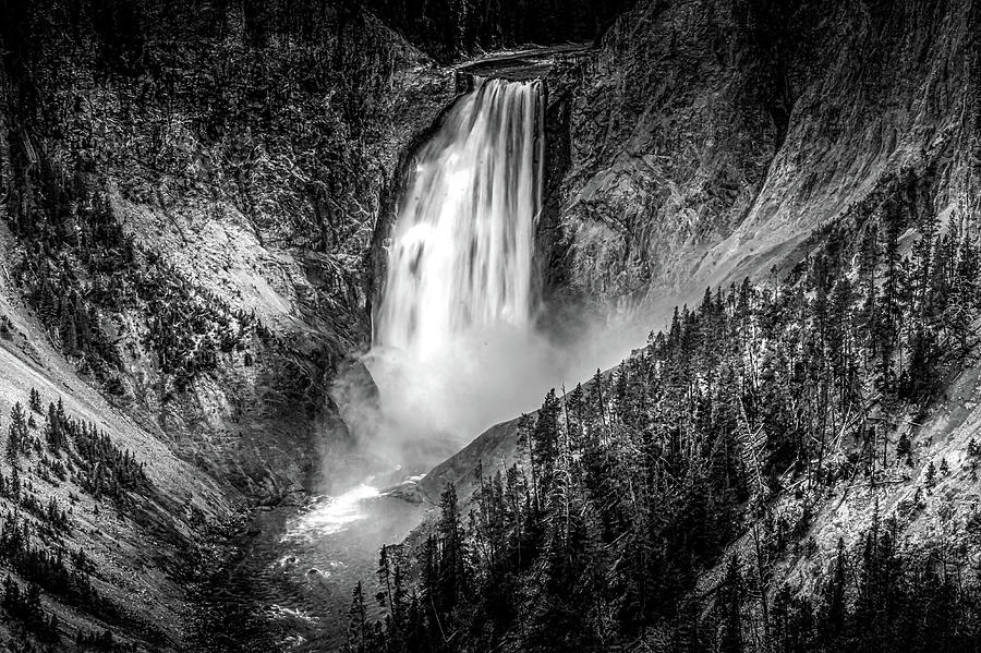 Long Exposure Yellowstone Falls Photograph by Rod Gimenez