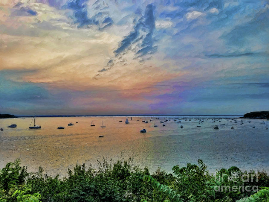 Sunset Photograph - Long Island Sound from Glen Cove by Jeff Breiman