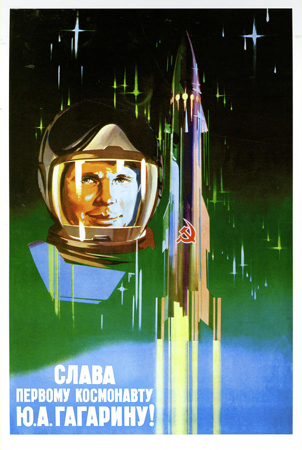 Space Painting - Long Live the First Astronaut by Communist Party of the USSR