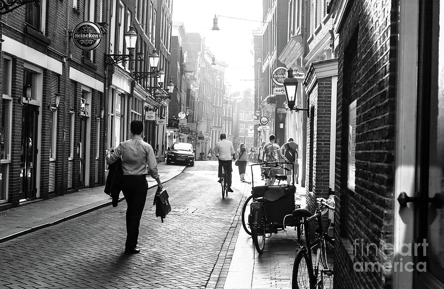 Long Walk in Amsterdam Photograph by John Rizzuto