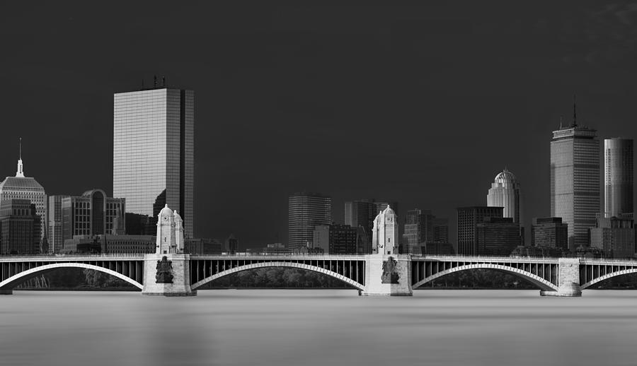 Boston Photograph - Longfellow Bridge & City In Background by Dominic Vecchione