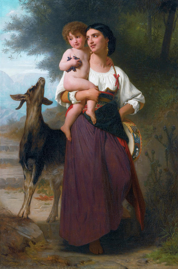 William Adolphe Bouguereau Painting - Longing by William-Adolphe Bouguereau