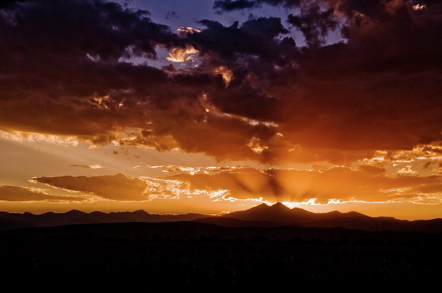 Longs Peak Sunset Photograph by Chance Kafka