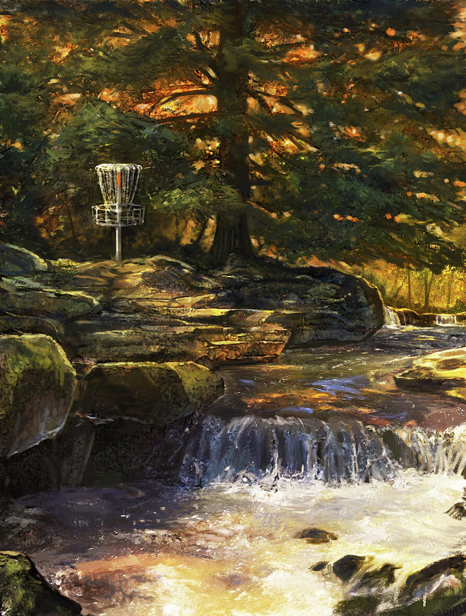 Landscape Digital Art - Longwood Disc Golf #1  by John Paul Cavara