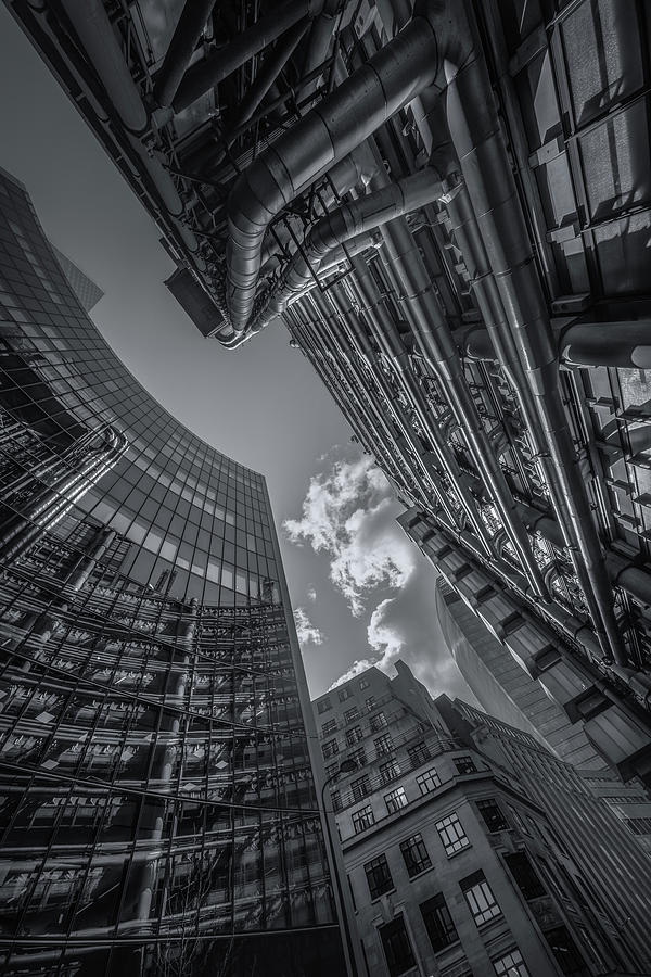 Look Up London No 3 Mono by Chris Fletcher Look Up London No 3 Mono by Chris Fletcher