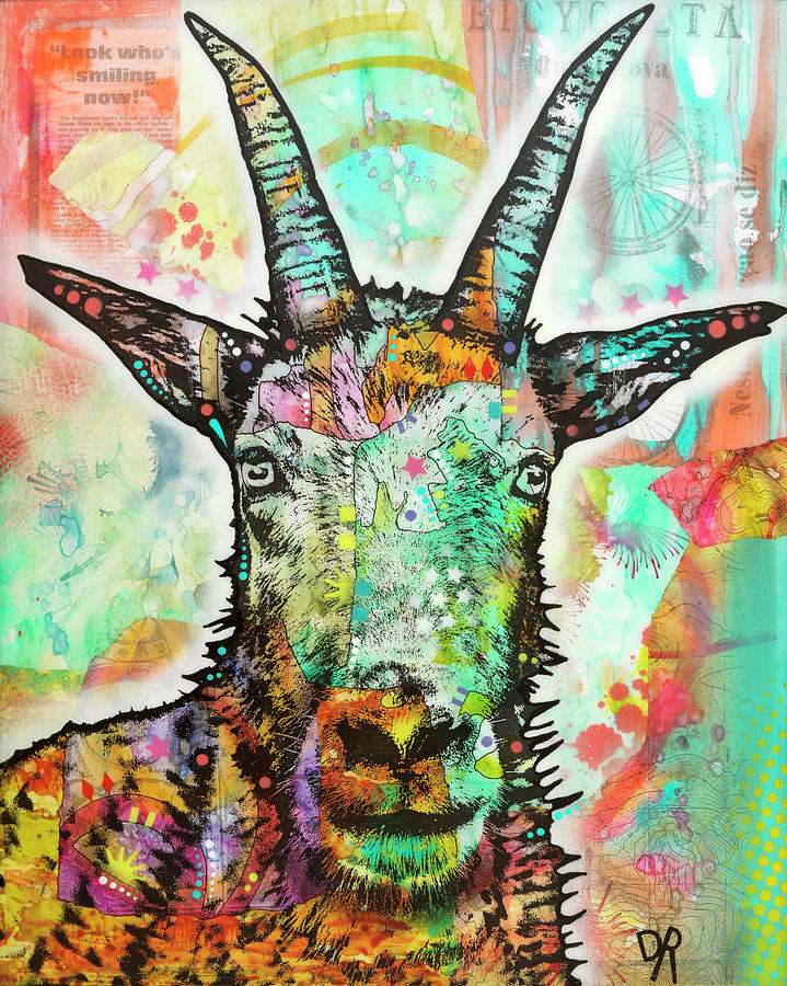 Animal Mixed Media - Look Who Smiling Now by Dean Russo