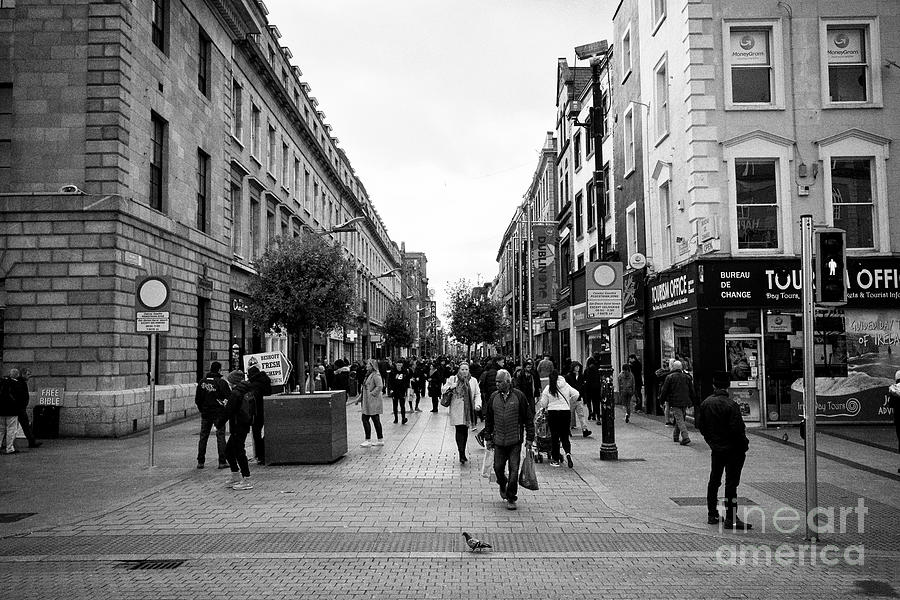 Looking Photograph - Looking Along Henry Street From Oconnell Street Dublin Republic Of Ireland Europe by Joe Fox Looking Photograph - Looking Along Henry Street From Oconnell Street Dublin Republic Of Ireland Europe by Joe Fox