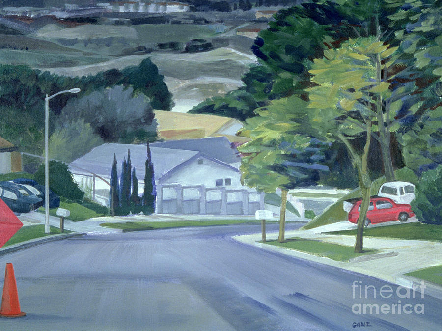 Arts Painting - Looking Down My Street, 2000 by Howard Ganz