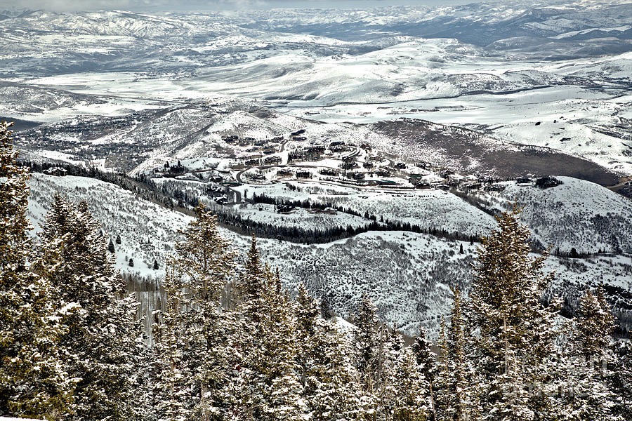 Looking Down On Deer Valley Photograph by Adam Jewell