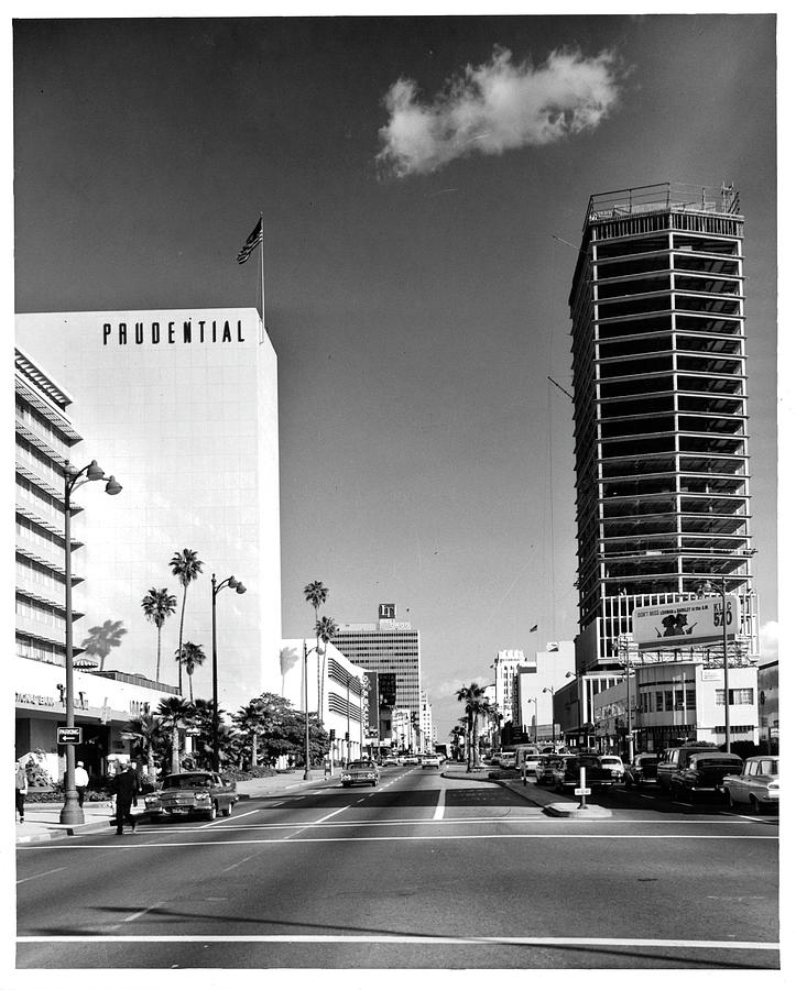 Looking East On Wilshire Boulevard In Photograph by American Stock Archive