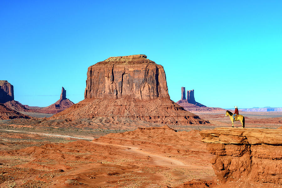 Monument Valley Cowboy - Looking Photograph