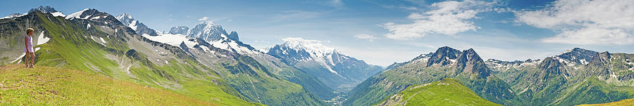 Looking Over Mont Blanc Chamonix Photograph by Fotovoyager