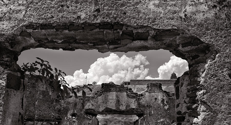 Brick Photograph - Looking through a ruin by Krishnan Srinivasan