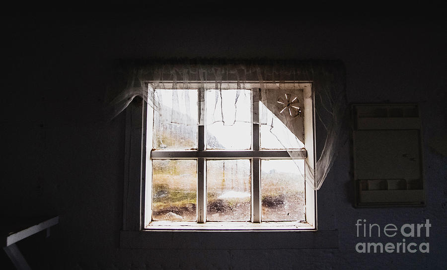 Looking through broken old window Photograph by Joaquin Corbalan