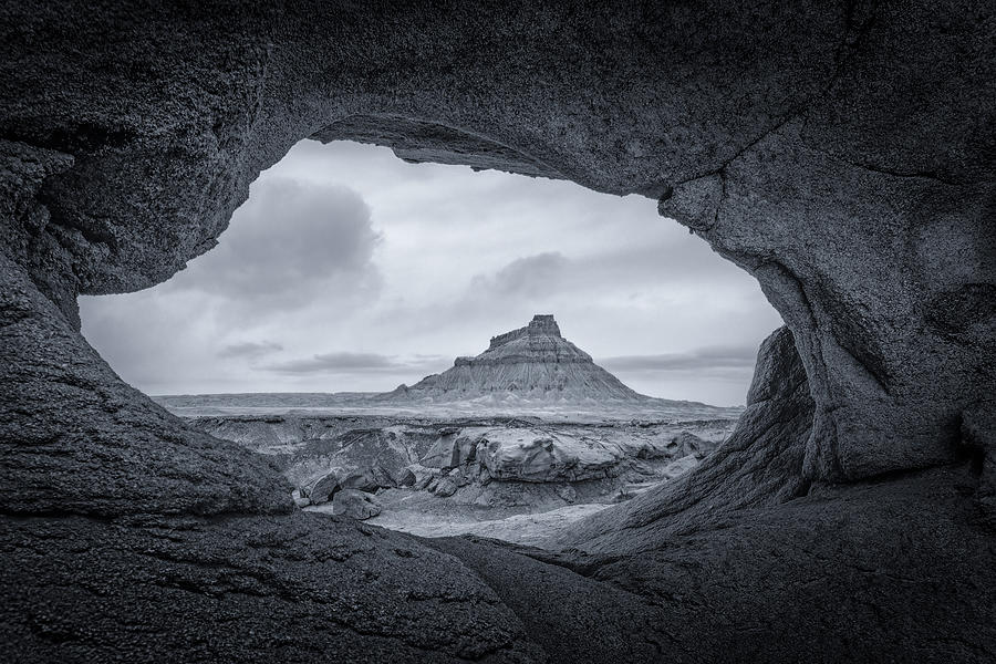 Landscape Photograph - Looking Through Cave by Wei Lian